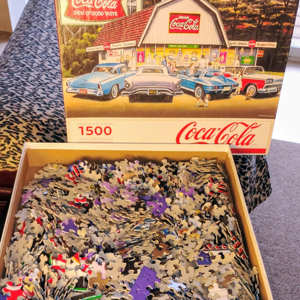 Coca Cola Red and White Vintage Puzzle 1500 Pieces
